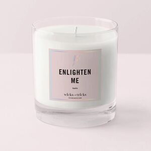 WICKS AND TRICKS Enlighten Me Vanilla Scented Candle